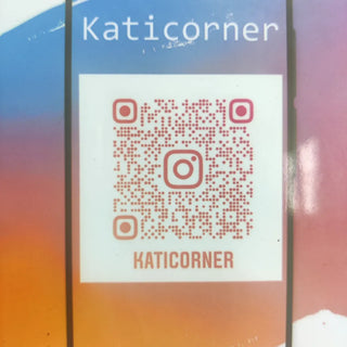 Présentoir en ardoise | Blanc | QR Code Instagram |  Kati Corner.