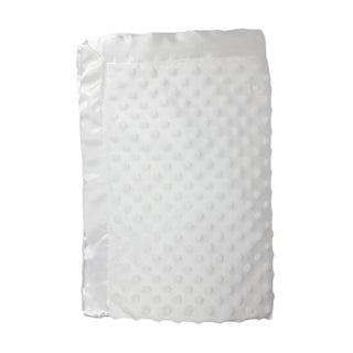 🛌 Couverture bébé double-face personnalisée | Blanc | 75x75 | Kati Corner