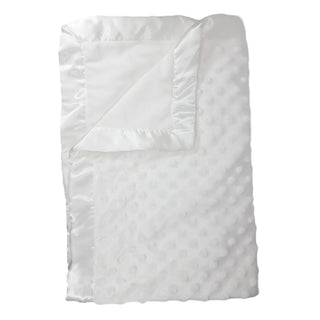 🛌 Couverture bébé double-face personnalisée | Blanc | 75x75 | Kati Corner