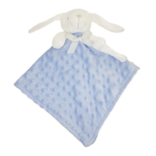 Doudou lapin attache tétine | Bleu |  Kati Corner.