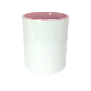 Mug blanc intérieur coloré | Rose |  Kati Corner.