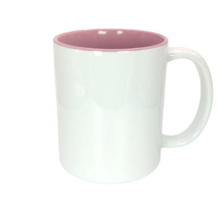 Mug blanc intérieur coloré | Rose |  Kati Corner.