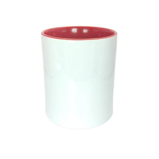 Mug blanc anse cœur | Rouge |  Kati Corner.